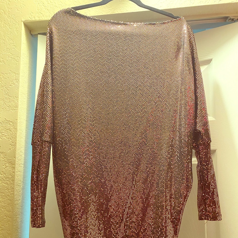 Gold off the shoulder party dress